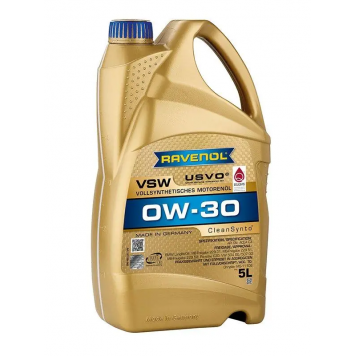 Моторное масло Ravenol 0W-30 VSW Fullsynth PAO SN, С3, VW 504/507 (5л) 