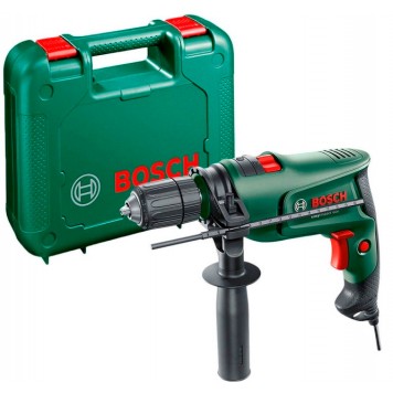BOSCH Ударний дриль Easy Impact 600 з кейсом. 600 W (загвинчування / свердління / ударне свердління), (дриль+валіза+додаткова рукоятка+обмежувач глибини)