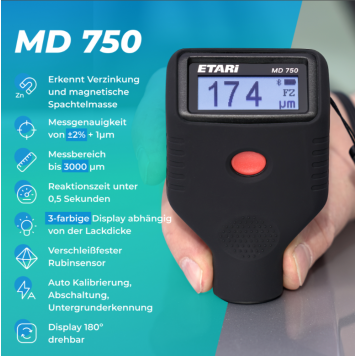 Товщиномір фарби Etari MD 750
