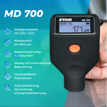 Товщиномір фарби Etari MD 700