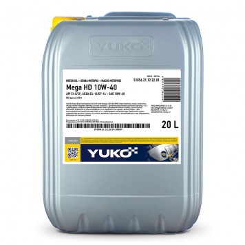 Моторна олива YUKO MEGA HD 10W-40 (20л)