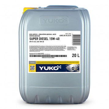 Моторное масло YUKO SUPER DIESEL 15W-40 (20л)