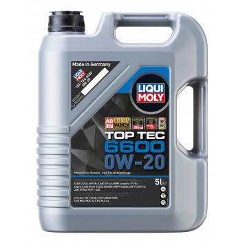 Синтетическое моторное масло Liqui Moly Top Tec 6600 0W-20 5L