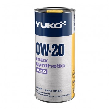 Моторна олива YUKO MAX SYNTHETIC 0W-20 (1L)