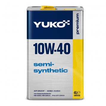 Моторна олива YUKO SEMISYNTHETIC 10W-40 (4L)