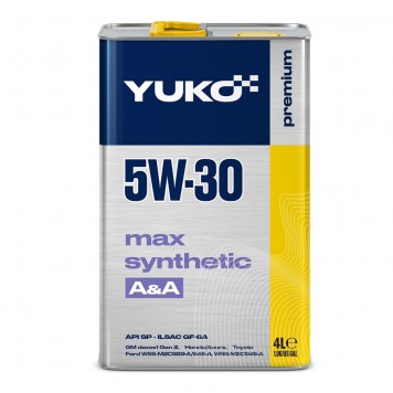 Моторна олива YUKO MAX SYNTHETIC A&A 5W-30 (4L)