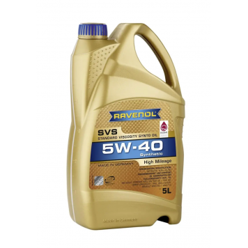 Масло Ravenol 5W-40 SVS Synthetic High Mileage SP/CF, A3/B4 5л