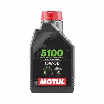 Мотоциклетна олива Motul 5100 4T 15W-50 1L
