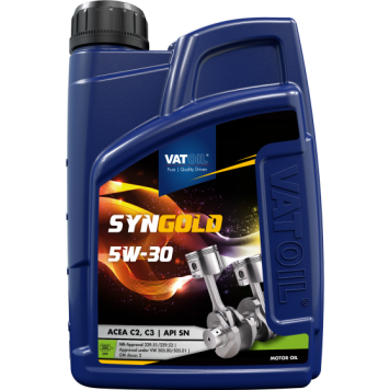 Моторное масло VATOIL 50025 SynGold 5W-30 1л (10-1)