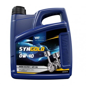 Моторна олива VATOIL 50536 SynGold LL 0W-40 4л (0W40/4 PLUS)