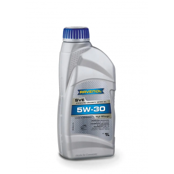 Моторное масло Ravenol 5W-30 SVE для авто с большим пробегом SN/CF, A3/B4 1л 