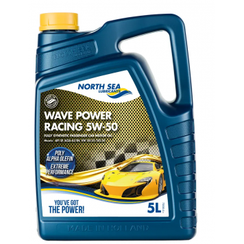 Синтетическое моторное масло для спортивных автомобилей WAVE POWER RACING 5W-50 5Л 