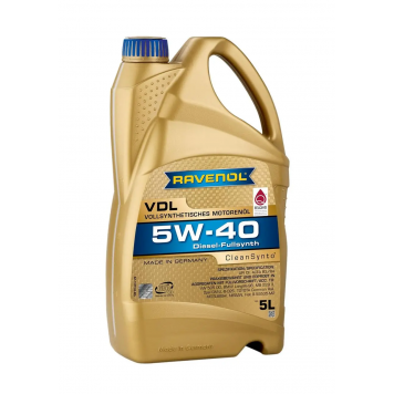 Масло Ravenol 5W-40 VDL Diesel-Fullsynth CF, В3/B4 5л.  