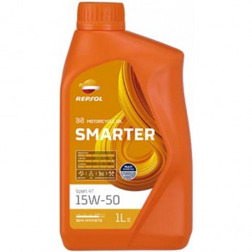 Частично синтетическое масло Repsol RP SMARTER SPORT 4T 15W-50 1Л