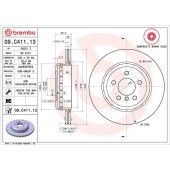 Диск тормозной задний вентилируемый Brembo 09.C411.13 BMW 5 F10