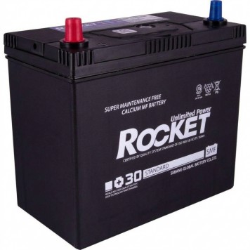 Автомобильный аккумулятор ROCKET Japan 6СТ-45Ah Аз (+/-) 410A (CCA) SMF 55B24R