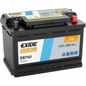 Автомобільний акумулятор EXIDE Excell 6СТ-74Ah АзЕ (-/+) 680A