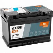 Автомобільний акумулятор EXIDE Start-Stop EFB 6СТ-70Ah АзЕ (-/+) 760A (EN) EL700