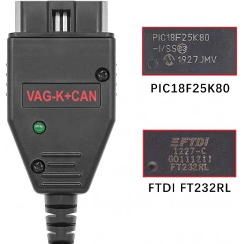 Автосканер VAG K+CAN Commander 1.4 с чипами FTDI FT232RL и PIC18F25k80-1