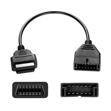 Конектор перехідник з OBD1 на OBD2, з 12pin на 16pin-2