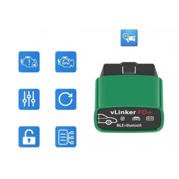 Автосканер Vgate VLinker FD+ BT 4.0 FORD для програми FORScan, Android та iOs-2