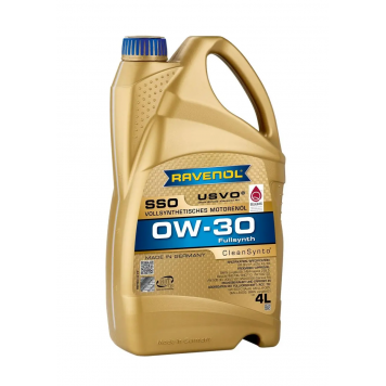 Масло Ravenol 0W-30 SSO "Fullsynth PAO" SN/CF, A3/B4 4л.  