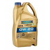 Масло Ravenol 0W-20 EFS Eco Fullsynth PAO SP RC C5/C6, GF-6A 4л. 