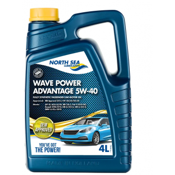 Синтетическое моторное масло WAVE POWER ADVANTAGE 5W-40 4 л 