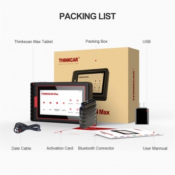 Мультимарочний автосканер ThinkScan MAX (28 сервісних функцій + безкоштовні оновлення назавжди)