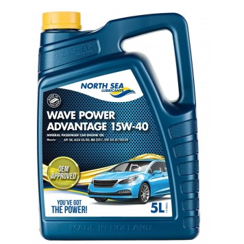 Минеральное моторное масло WAVE POWER ADVANTAGE 15W-40 5Л 